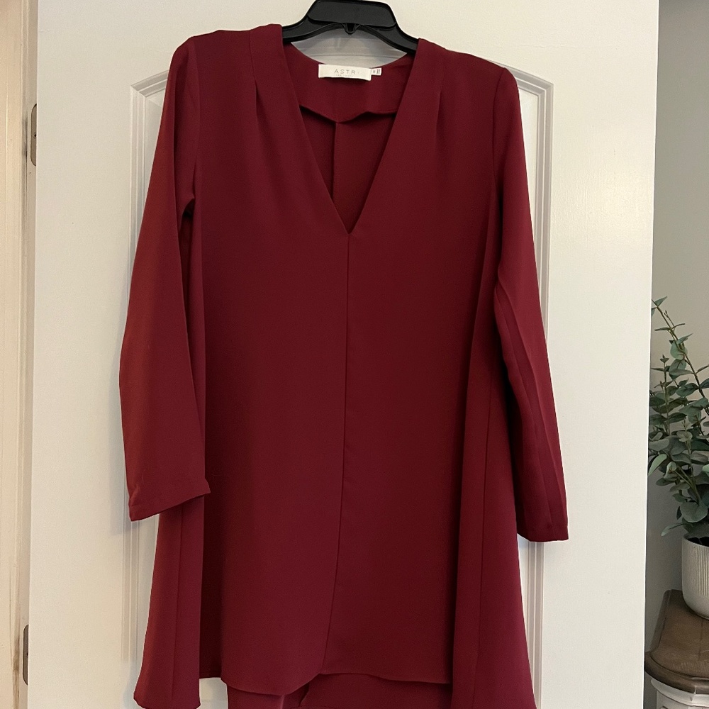 Nordstrom burgundy mini dress